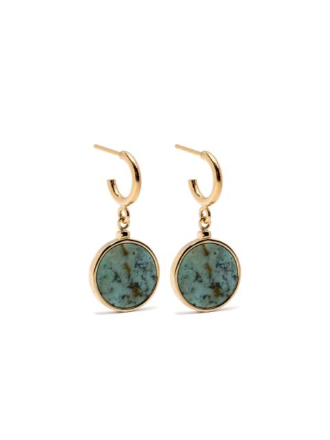 Casablaca stone-pendant earrings