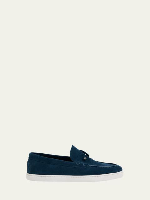Christian Louboutin Men's Chambeliboat Nubuck Boat Shoes