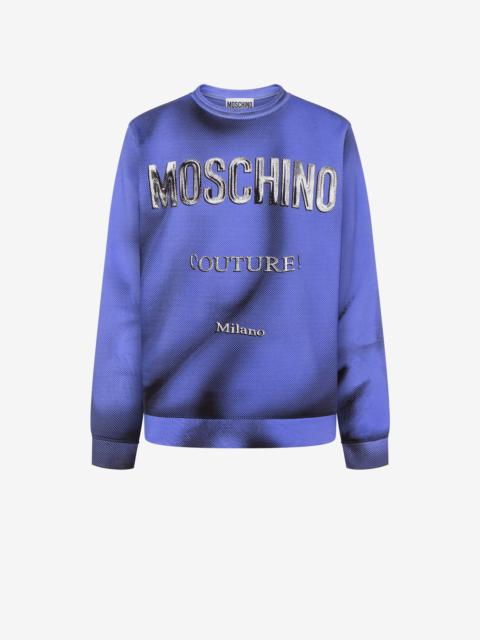 Moschino SHADOWS PRINT COTTON SWEATSHIRT