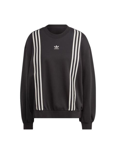 adidas (WMNS) adidas Adicolor 70s 3-Stripes Sweatshirt 'Black' IK7869