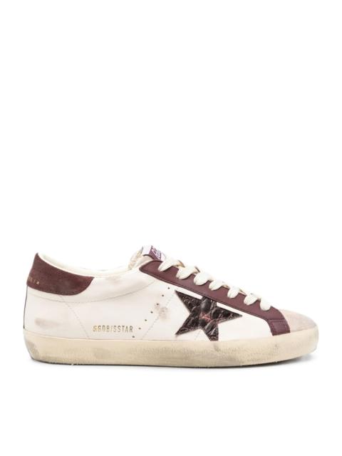 Golden Goose SUPERSTAR SNEAKERS IN NAPPA WITH CROCO STAR