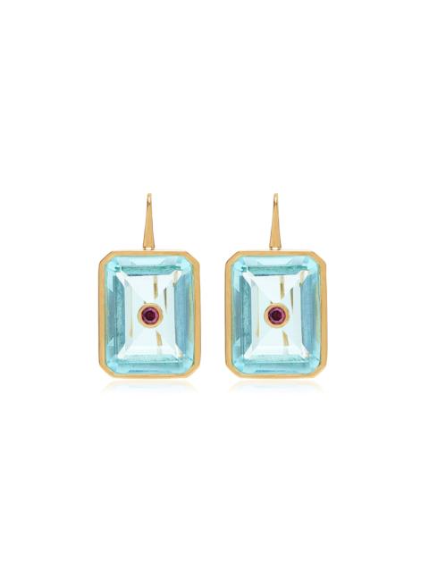 LIZZIE FORTUNATO Tile Earrings blue