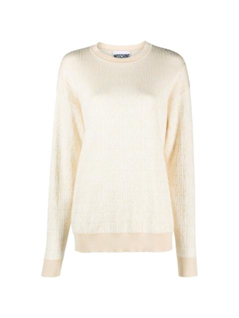 Moschino logo intarsia-knit sweater
