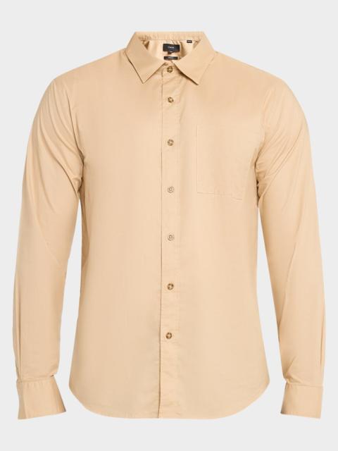 Vince Men's Poplin Separate Button-Placket Shirt