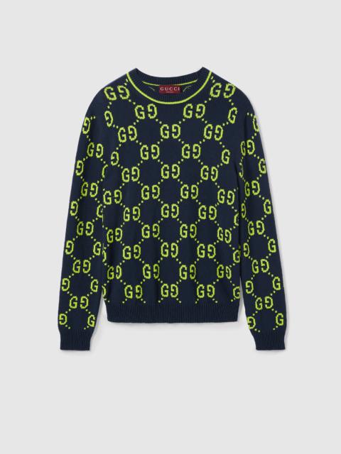 GUCCI GG cotton jacquard crewneck sweater