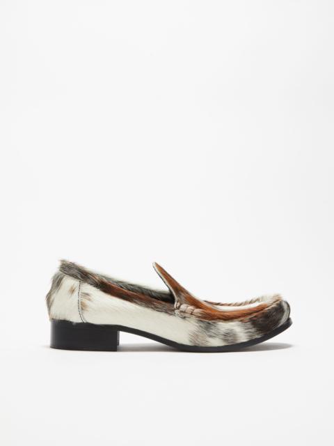 Leather loafers - Multi brown