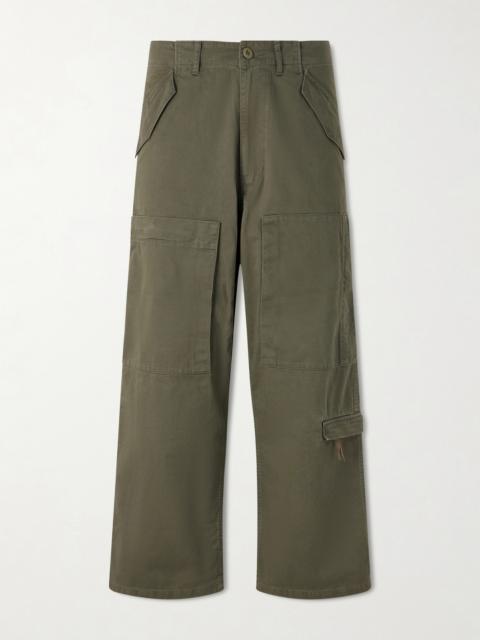 Human Made Cotton Wide-Leg Pants Trousers
