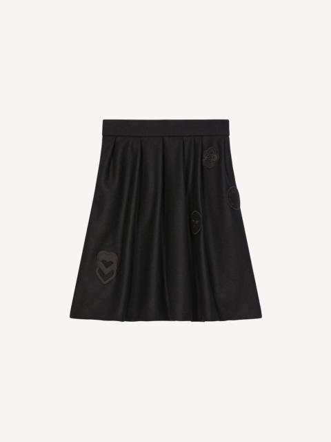 KENZO Tweed pleated skirt