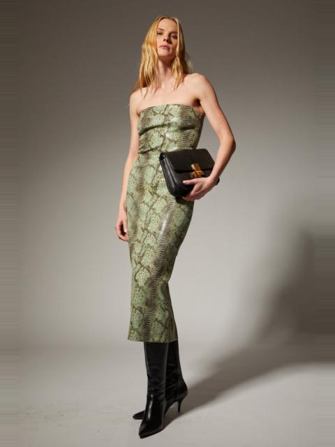 SPRWMN CAROLYN LEATHER TUBE DRESS