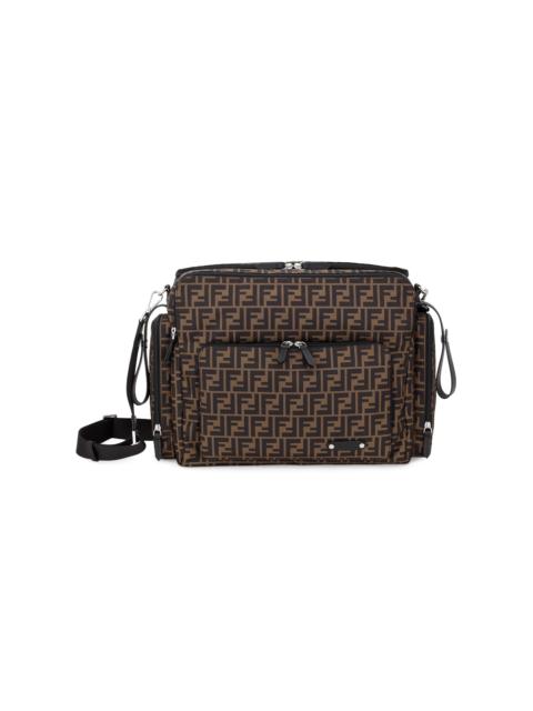 FENDI Unisex FF Logo Diaper Bag - Brown