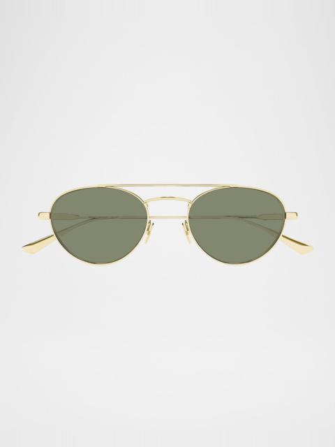 SAINT LAURENT 51mm Metal Aviator Sunglasses