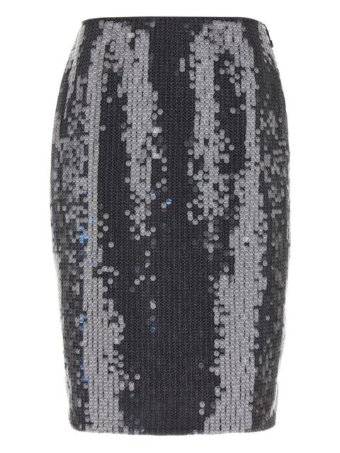 ROTATE sequin midi straight skirt