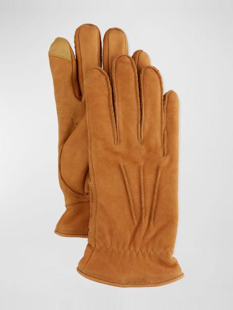 UGG Men's Three-Point Leather Gloves