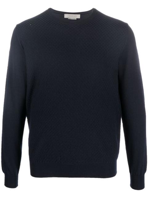 CORNELIANI crew-neck long-sleeve jumper