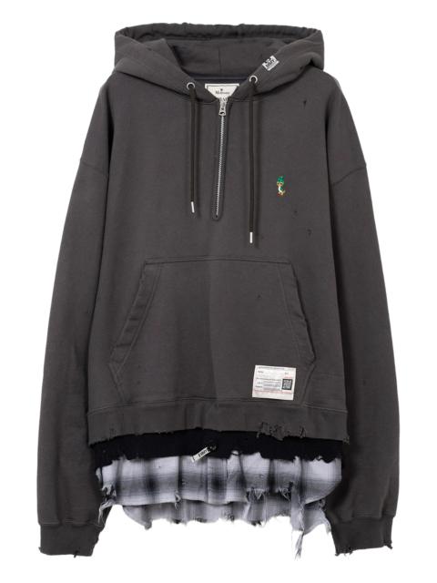 Maison MIHARAYASUHIRO Maison Mihara Yasuhiro Layered Distressed Hoodie
