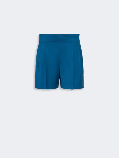 Max Mara SALUTE Lightweight woollen cloth shorts - NAVY