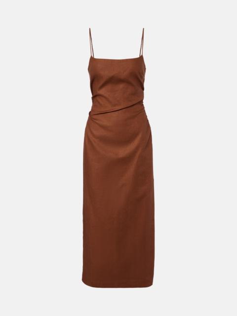 SIR. Linen midi dress