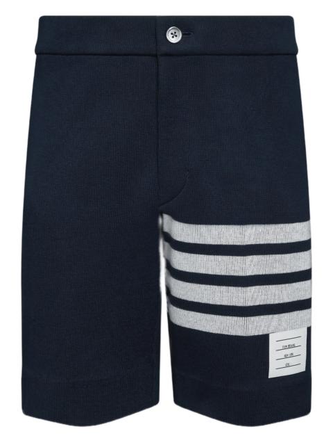 Thom Browne Double Face Knit 4-Bar Bermuda Shorts