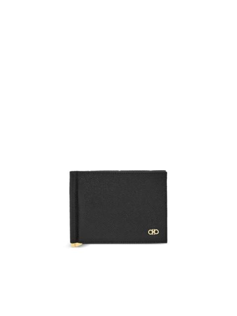 FERRAGAMO Gancini-plaque leather wallet