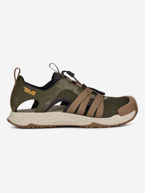 Teva Men's Hydratrek Closed-Toe Water Sandal in Dark Olive/Breen