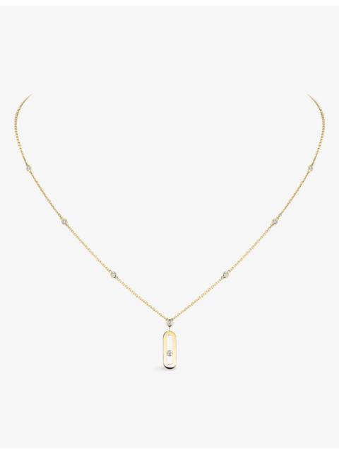 MESSIKA Move Uno 18ct Yellow-Gold And Diamond 0.13ct Necklace