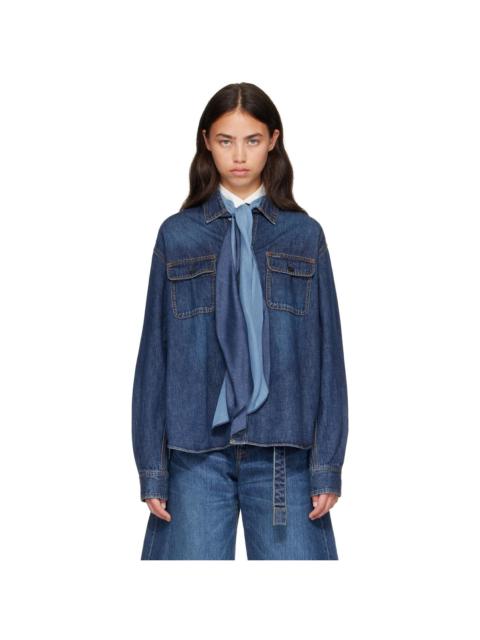 sacai Blue Denim Shirt