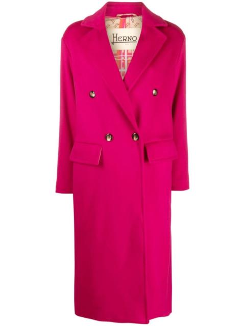 Herno double-breast virgin-wool coat