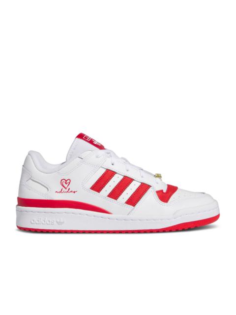 FORUM LOW CLASSIC 'WHITE SCARLET EMBROIDERED HEART'