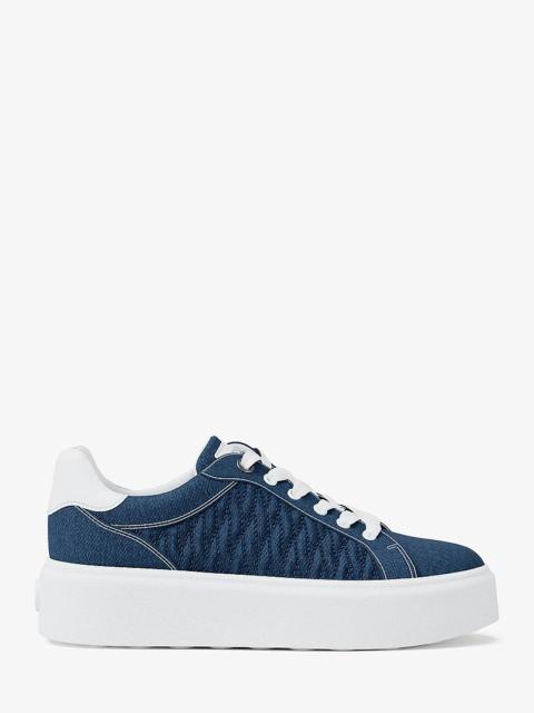 MICHAEL KORS Romey Matelassé Denim Platform Sneaker
