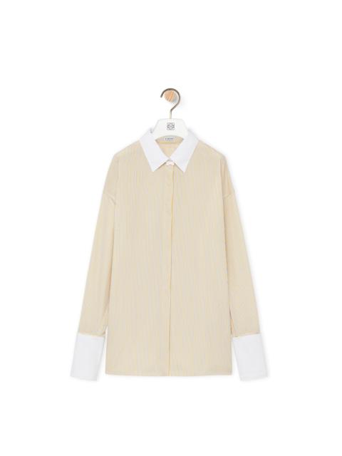 Loewe Deconstructed shirt in striped cotton