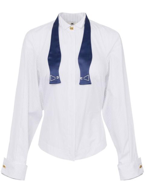 ELISABETTA FRANCHI striped poplin shirt