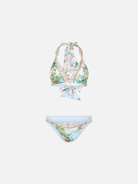 CAMILLA SOFT THICK TIE TRI BIKINI SET WITH TRIMS SISI SOCIETY