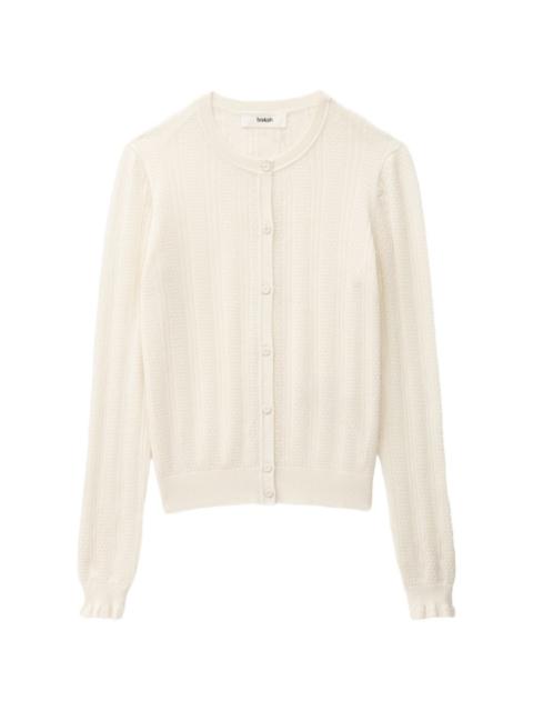 ba&sh Viviana ruffled cardigan