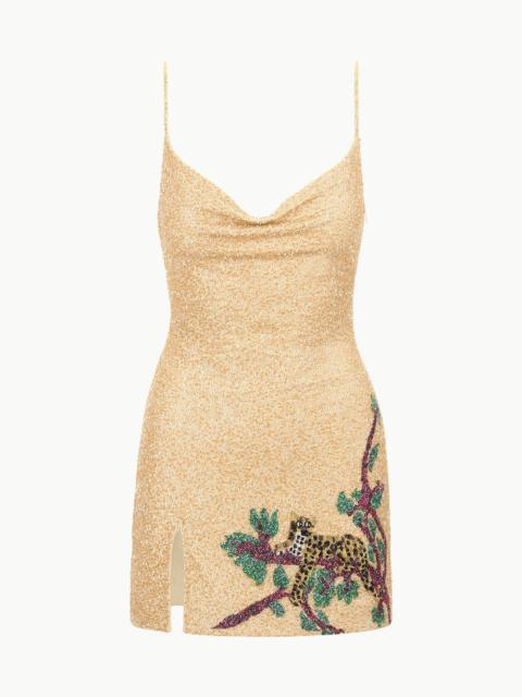 STAUD STAUD ROXY DRESS JUNGLE LEOPARD