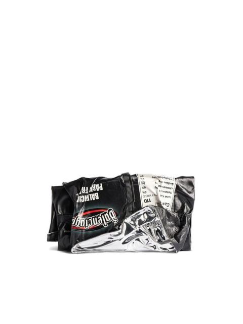 BALENCIAGA leather clutch bag