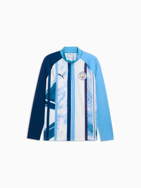 PUMA Manchester City Men's Quarter-Zip Warmup Top