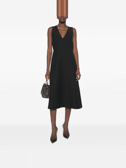 FENDI Wool and silk blend midi dress