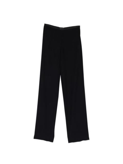 EMPORIO ARMANI satin-trimmed waist trousers