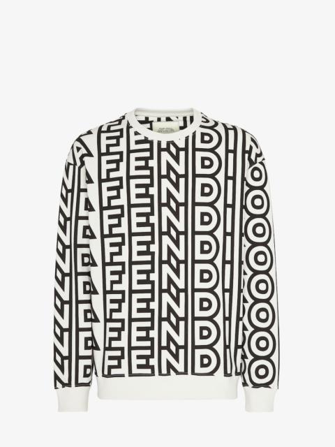 FENDI Two-tone jersey Fendi Roma Capsule sweatshirt