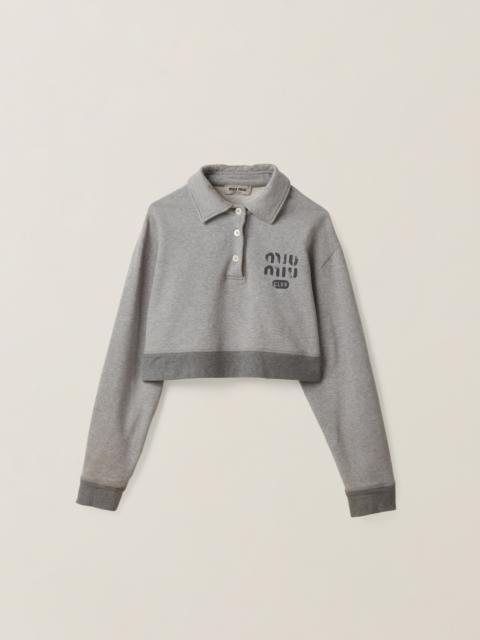 Miu Miu Cotton fleece polo shirt