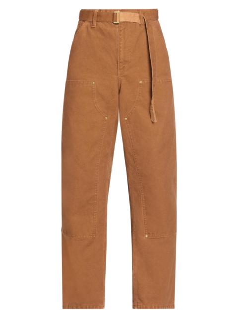 sacai Women's Sacai x Carhartt WIP Duck Cotton Cargo Pants - Dark Beige