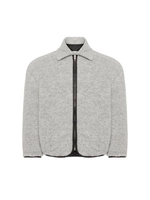 JW Anderson CONTRAST TRIM CASUAL JACKET - LIGHT GREY MELANGE