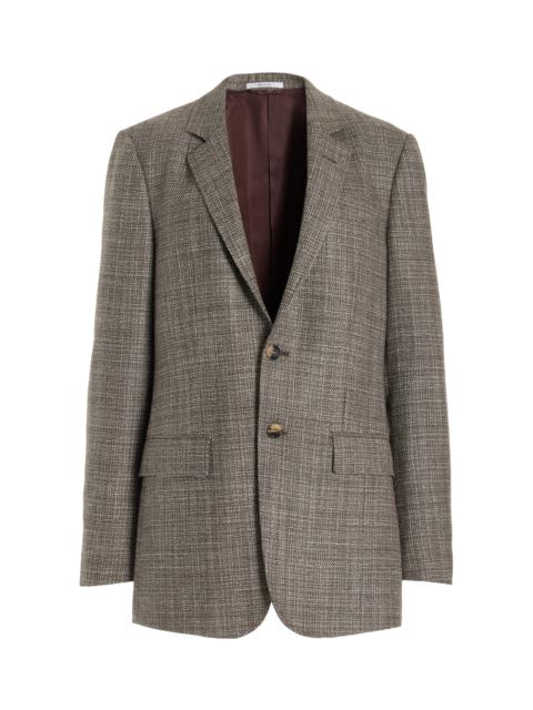 Irving Jacket in Chocolate Virgin Wool Tweed