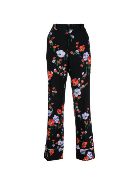 N°21 floral-print straight-leg trousers