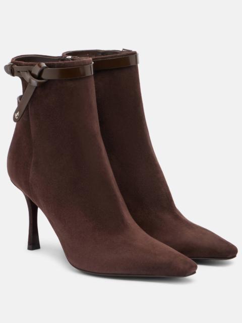 JIMMY CHOO Camie 85 suede ankle boots
