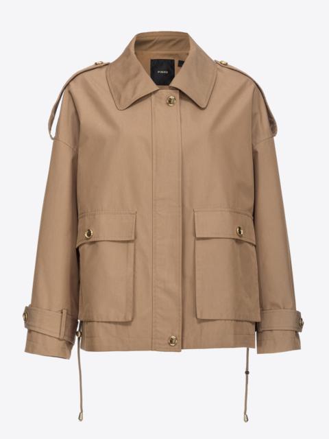 PINKO GABARDINE PARKA