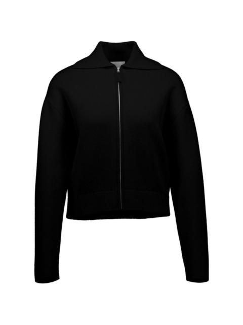 Allude zip-up cardigan