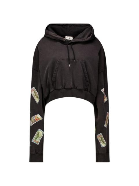AVAVAV printed cropped hoodie