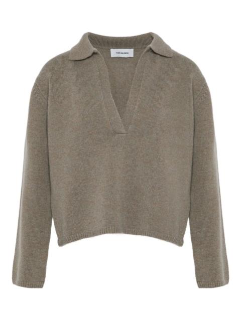 Yves Salomon polo-collar sweater