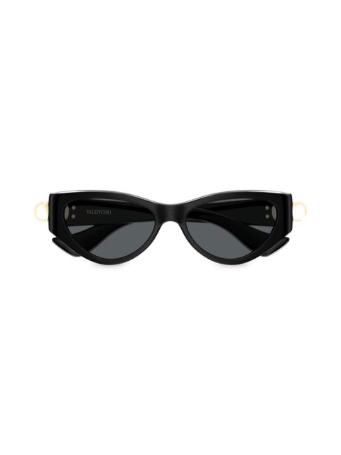 Valentino Women's Vain Light 54MM Cat-Eye Sunglasses - Black